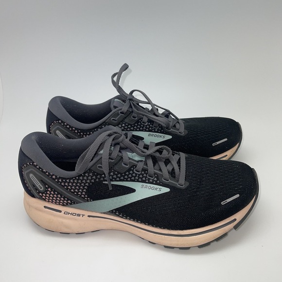 Brooks Shoes - Brooks Sneakers Womens 10.5 B Ghost 14 1203561B026 Black Running‎ Athletic Shoes